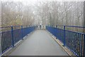 Footbridge on the Trans Pennine Trail over the A630