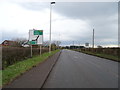 A6071 approaching the A7 junction near Longtown