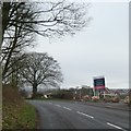 Publicity for a new housing estate, south of Chard by A358