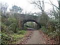 Chaffcombe Road bridge over NCN33, former railway line