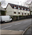 Recently built housing on the east side of Neath Road, Crynant