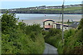 Lane descending towards Poppit Sands