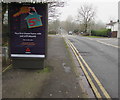 ST3090 : NatWest advert on a Bettws Lane bus shelter, Newport  by Jaggery
