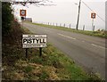 Arwydd pentref Pistyll / Pistyll village sign