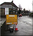 Lydney Cycleway Improvements sign, Bream Road, Lydney