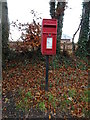 Elizabeth II postbox on the A7, Harker