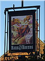 Sign for the Hare & Hounds, Leven