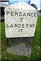 Old Milestone by the A394, west of Germoe - east face