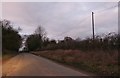 Lane towards The Chequers on the A4