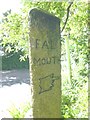 Old Guide Stone at Crill Corner, Budock parish