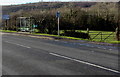 Field gate and bus shelter alongside the A4109, Crynant