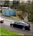 Gas installation on a bank of a stream, Maes Mawr Road, Crynant