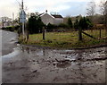 Muddy access to a field gate, Seven Sisters