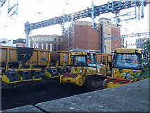 ST3088 : Track replacement equipment (1), Newport Station by Robin Drayton