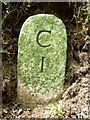 Old Milestone south of Callington