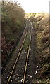 Towards a curve in the single-track railway, Seven Sisters