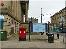 SE2627 : Double post box outside Morley Town Hall by Stephen Craven