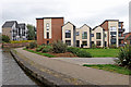 Canalside apartments south-east of Hanley, Stoke-on-Trent