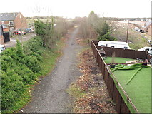 NZ3146 : Site of Leamside Station - rails removed by David Hawgood