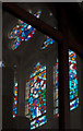 A stained glass window in the church of St Michael & All Angels, Torrington