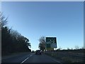 Roundabout signage southbound A43