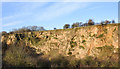 Quarry face at Old Wingate