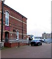 Side entrance to the Allan Leonard Lewis VC pub, Neath