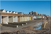 TQ7306 : Beach huts by Ian Capper