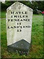 Old Milestone by the A3047 in Camborne - east face