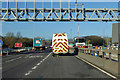 Northbound M23 roadworks