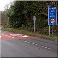 Low bridge three-quarters of a mile ahead, Neath Road, Crynant