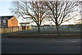 Security fencing for Newman Catholic School on south side of Pennine Way