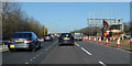 Northbound M23 roadworks