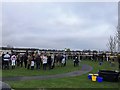 TF9228 : A cloudy winter's day at Fakenham Races by Richard Humphrey