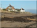 NX9959 : Seaside houses, Carsethorn by Christine Johnstone