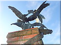 Bird statue on the site of the former Downshire Mental Hospital