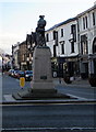 Northwest side of Grade II Listed Abergavenny War Memorial