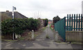 Bridleway leading to St. Thomas Gardens from Bradley Road, Bradley