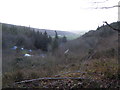 Looking over Cwmrhysifan towards lower Llanllawddog