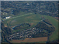 TQ2057 : Epsom Downs racecourse from the air by Thomas Nugent
