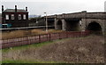 East side of a stone road bridge, Pensarn