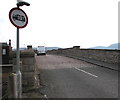 SH9478 : Vehicle weight limit sign at the northern end of a bridge, Pensarn by Jaggery