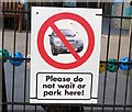 Signs outside Tollerton Primary School 0005