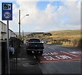 Combined speed camera and speed limit sign alongside the A4109, Pantyffordd