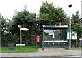SE6433 : Bus stop and shelter on Sand Lane, Osgodby by JThomas