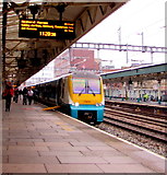 ST3088 : Milford Haven train at platform 2, Newport station by Jaggery