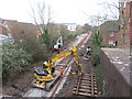 Track work underway around Birchgrove station