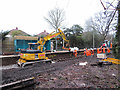 Track work underway around Birchgrove station