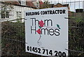 Thorn Homes name sign, School Lane, Whitminster