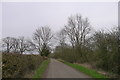 SK7603 : Loddington Road approaching the entrance to Robin-a-Tiptoe Farm by Tim Heaton